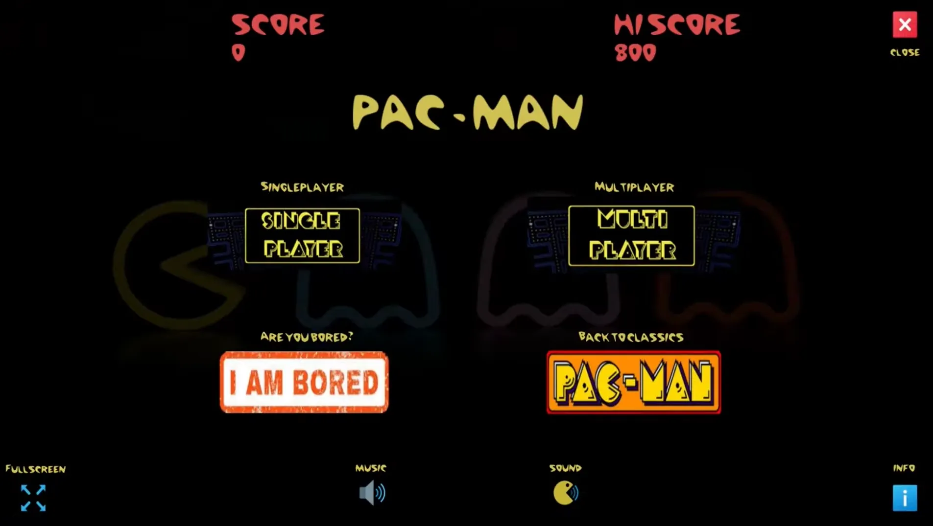PacMan screenshot